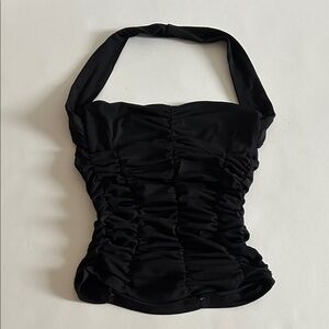 Black Halter Top